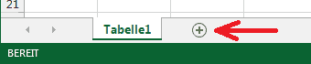 Abbildung: Schaltfläche neues Blatt
