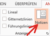 Abbildung: Schaltfläche Notizbereich