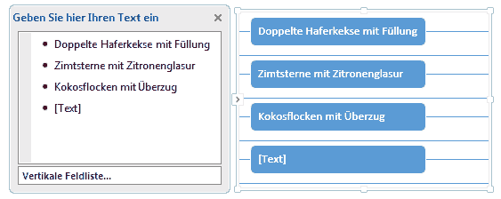 Abbildung: Textbereich SmartArt