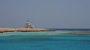 Desktopbildbild: Leuchtturm im Roten Meer