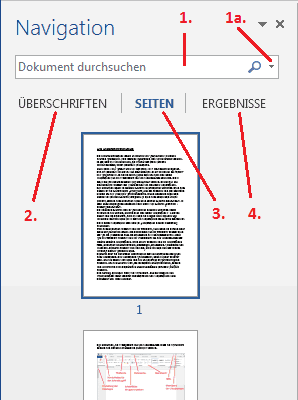 Abbildung: Navigationsbereich