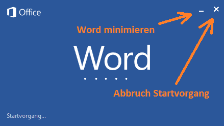 Abbildung: Programmstart